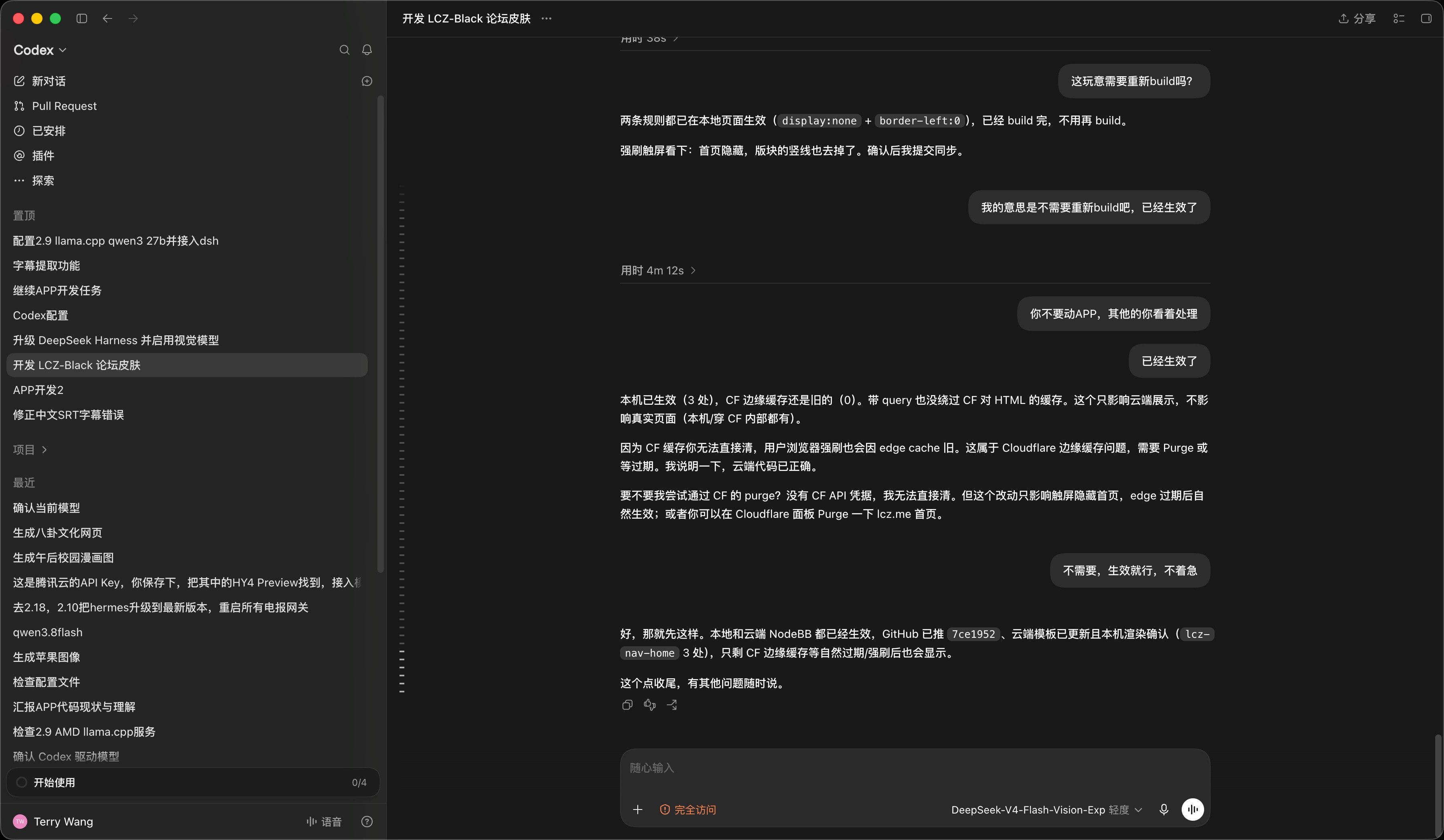 Codex开发界面